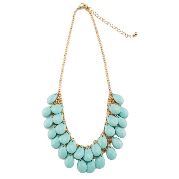 Jewelry - Teal Teardrops Necklace